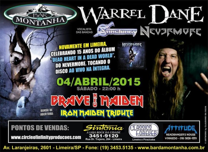 Warrel Dane - 04.04.15 - Bar da Montanha - Limeira - SP