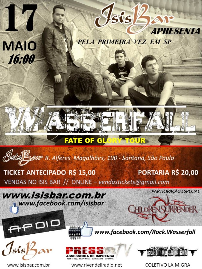 Wasserfall, Children Surrender - 17.05.15 - Isis Bar - São Paulo - SP