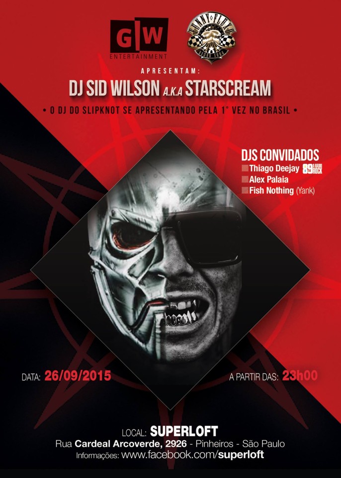 DJ Sid Wilson a.k.a Starscream no Superloft - Flyer Art