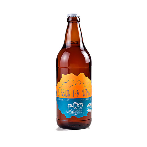 IPA Nema (Estilo: Session IPA / ABV: 4,8% / Cervejaria: 3 Cariocas / País: Brasil)