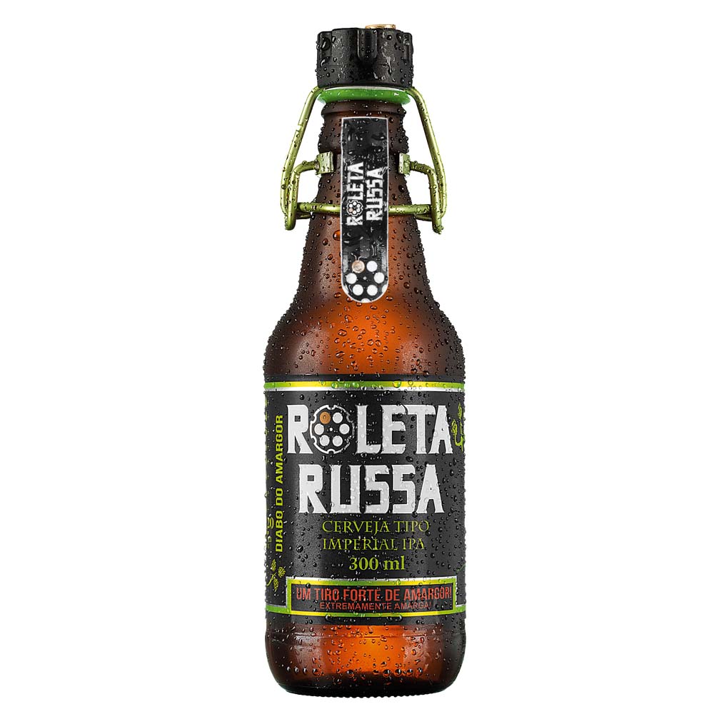 Roleta Russa Imperial IPA (Estilo: Imperial IPA / ABV: 7,6% / Cervejaria: Roleta Russa / País: Brasil)